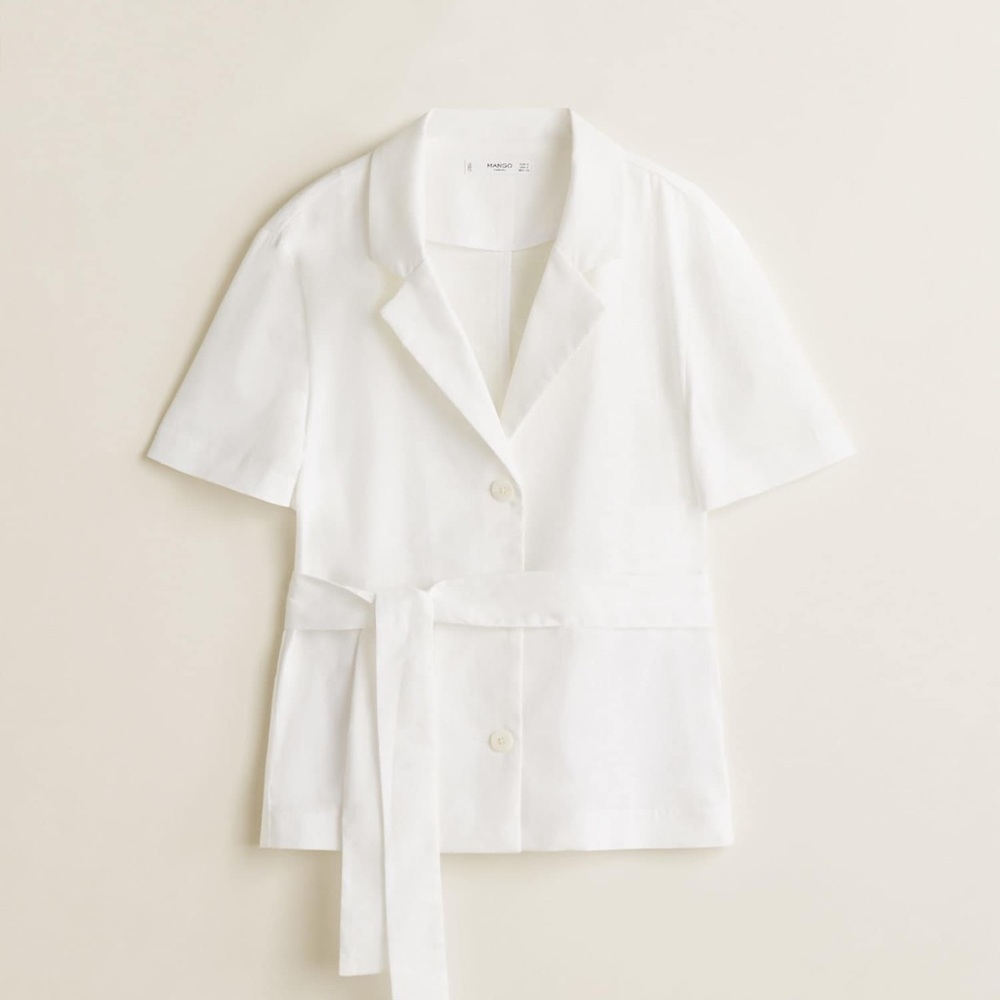 Mango Lightweight Cotton Blouse Size 4